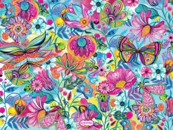 Puzzle Kvety a motýle 1000 dielikov BLUEBIRD