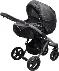 Pláštenka na kočík s reflexnými prvkami New Baby Basic čierna