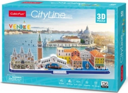 3D puzzle panoráma Benátky - 126 dielikov
