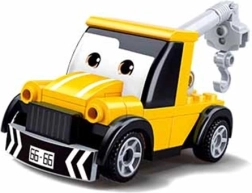 Sluban Power Bricks naťahovací žltý odťahový voz s očami