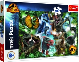 Puzzle 300 dielikov Obľúbení dinosaury Jurský svet