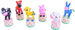 Drevené stláčacie zvieratká Bigjigs Toys