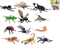 Sada figúrok hmyzu 4–6 cm, 12 ks v sáčku