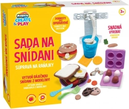 Modelo sada na plastelínové raňajky pre deti