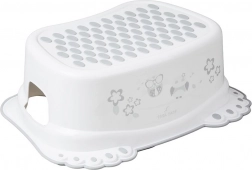 Detské protišmykové stupienko do kúpeľne s motívom sovy, biele