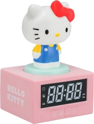 Svetiaci stolový budík Hello Kitty s projekciou