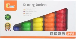 Drevené počítadlo s farebnými krúžkami VIGA