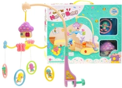 Pastelová kolotoč s hudobným strojčekom