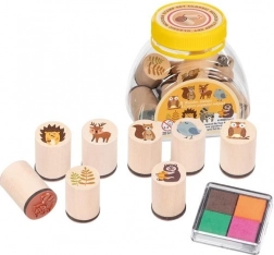 GOKI drevené pečiatky – lesné zvieratká