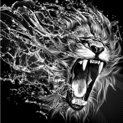 Diamantové maľovanie Ryk šelmy 30x40 cm