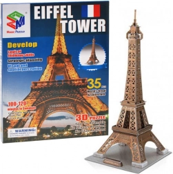 3D puzzle Eiffelova veža – 35 dielikov, bez lepidla