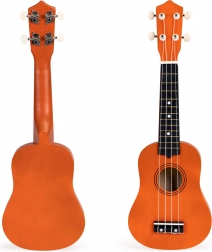 Drevené ukulele pre deti so 4 nylonovými strunami ECOTOYS