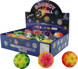 Skákacia lopta dúhová 7 cm