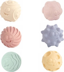 Súprava textúrovaných loptičiek 3 ks 6 cm