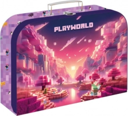 Laminový kufrík 34 cm Playworld Dievča