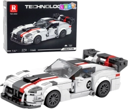 Stavebnica športové auto Viper – bielo‑červené, 379 dielikov