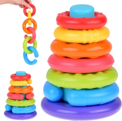 Senzorická skladacia pyramída pre deti