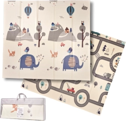 Skladacia penová vzdelávacia podložka ulica/les