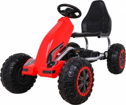 Veľká detská šliapacia motokára Červená