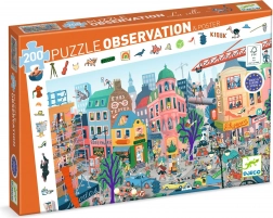 DJECO Hľadacie puzzle Mesto - 200 dielikov