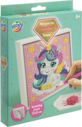 diamantové maľovanie na ráme jednorožec 15 × 15 cm