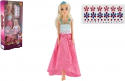 bábika Anlily s trblietavými diamantmi 30 cm