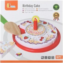 Drevená narodeninová torta na krájanie VIGA