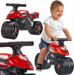 odrážadlo motorka FALK Racing červené so širokými kolesami