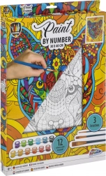 Grafix maľovanie podľa čísel – tiger, plátno na ráme 30 × 40 cm