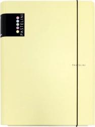 3klopové laminované dosky s gumičkou Pastelini – žltá