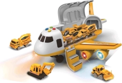 Dopravné lietadlo s nákladným priestorom a 3 autíčkami 1:64