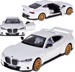 Kovový model auta BMW 3.0 CSL 1:34 so svetlom a zvukom, otváracie dvere