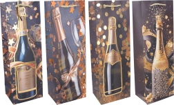 Darčeková taška na fľašu M 35 × 12 × 9 cm Celoročná - 1 kus