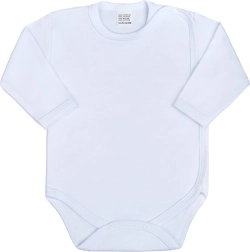 Detské celorozopínacie body s dlhým rukávom New Baby Classic biele 62