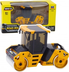 Kovový cestný valec HUINA 1:50 žltý