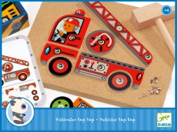 Drevené zatĺkacie autíčka Djeco