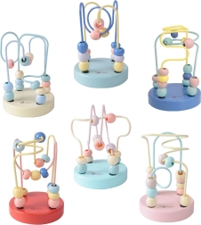 Klasická svetová drevená hračka pletivový labyrint pre deti