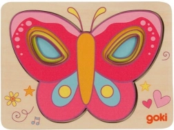 Vrstvené puzzle Motýliky