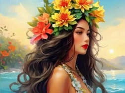 Diamantové maľovanie dievča pri mori 30 × 40 cm