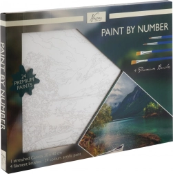 maľovanie podľa čísel na plátno krajina 30 × 40 cm