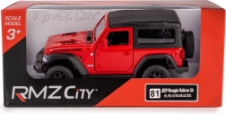Model auta JEEP Wrangler Rubicon 2021 soft top 1:35 – červený