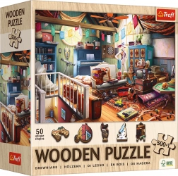 Trefl drevené puzzle Poklady z pôdy 501 dielikov