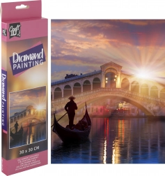 Diamantové maľovanie GRAFIX Most Ponte di Rialto 30 × 30 cm
