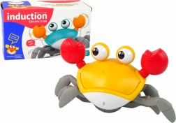 Interaktívny pohyblivý krab s melódiami oranžový