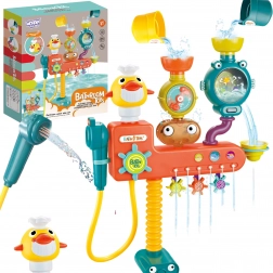 Woopie detská vodná hračka do vane káčatko s kohútikom a sprchou