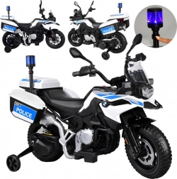 Veľká batériová motorka BMW Polícia s majákom