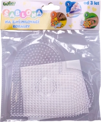 Šablóna na zažehľovacie koráliky – srdce