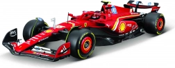 stavebnica modelu bburago 1:24 FERRARI F1 SF24 2024 č. 55 Carlos Sainz so stojanom