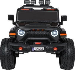 Elektrické autíčko extreme sport 4x4, čierne, variabilná dĺžka