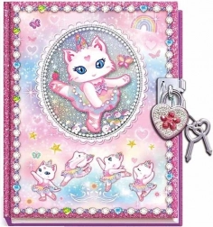 Denník na zámok s mačičkou